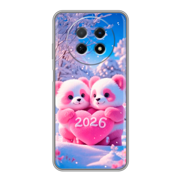Силиконовый чехол на Huawei Nova Y91 с принтом Новый год