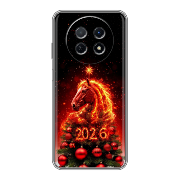 Силиконовый чехол на Huawei Nova Y91 с принтом Новый год