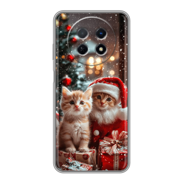 Силиконовый чехол на Huawei Nova Y91 с принтом Новый год