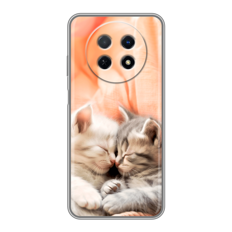 Силиконовый чехол на Huawei Nova Y91 с принтом Котята Силиконовый чехол на Huawei Nova Y91 с принтом Котята