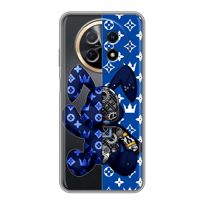 Силиконовый чехол на Huawei Nova Y91 с принтом Луи робот Силиконовый чехол на Huawei Nova Y91 с принтом Луи робот