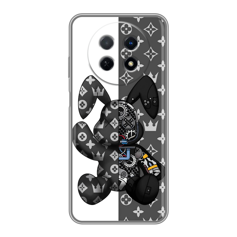Силиконовый чехол на Huawei Nova Y91 с принтом Луи робот Силиконовый чехол на Huawei Nova Y91 с принтом Луи робот