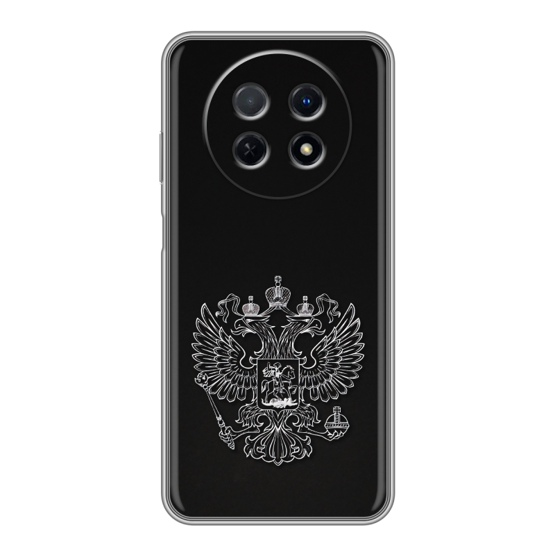 Силиконовый чехол на Huawei Nova Y91 с принтом Герб России Силиконовый чехол на Huawei Nova Y91 с принтом Герб России