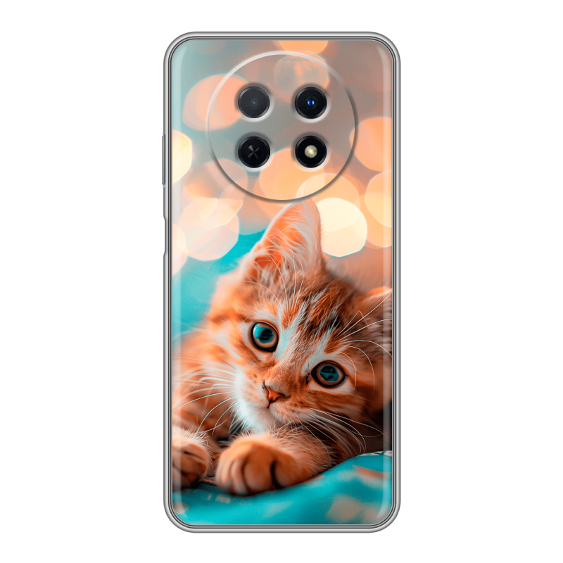 Силиконовый чехол на Huawei Nova Y91 с принтом котик Силиконовый чехол на Huawei Nova Y91 с принтом котик