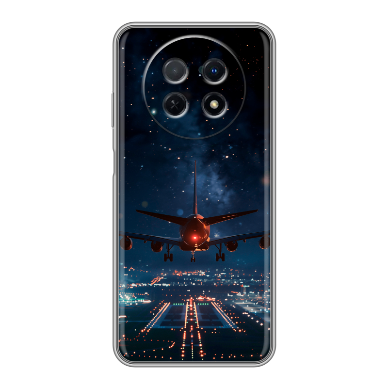 Силиконовый чехол на Huawei Nova Y91 с принтом самолет Силиконовый чехол на Huawei Nova Y91 с принтом самолет