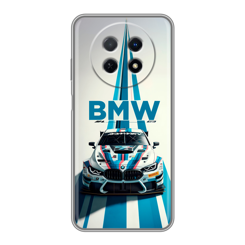 Силиконовый чехол на Huawei Nova Y91 с принтом БМВ BMW Силиконовый чехол на Huawei Nova Y91 с принтом БМВ BMW