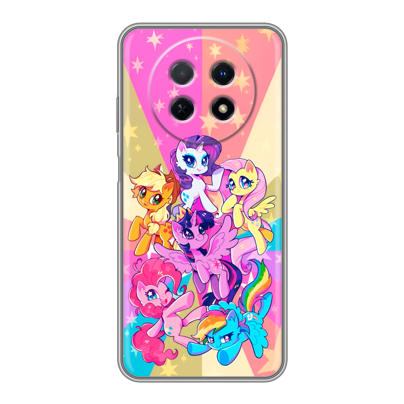 Силиконовый чехол на Huawei Nova Y91 с принтом My little pony Дружба чудо Силиконовый чехол на Huawei Nova Y91 с принтом My little pony Дружба чудо