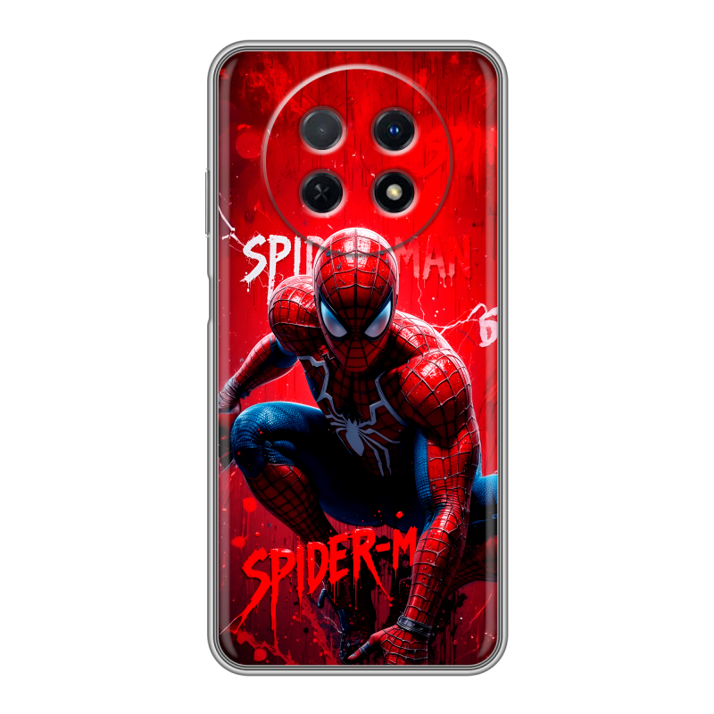 Силиконовый чехол на Huawei Nova Y91 с принтом Spiderman Человек паук Силиконовый чехол на Huawei Nova Y91 с принтом Spiderman Человек паук