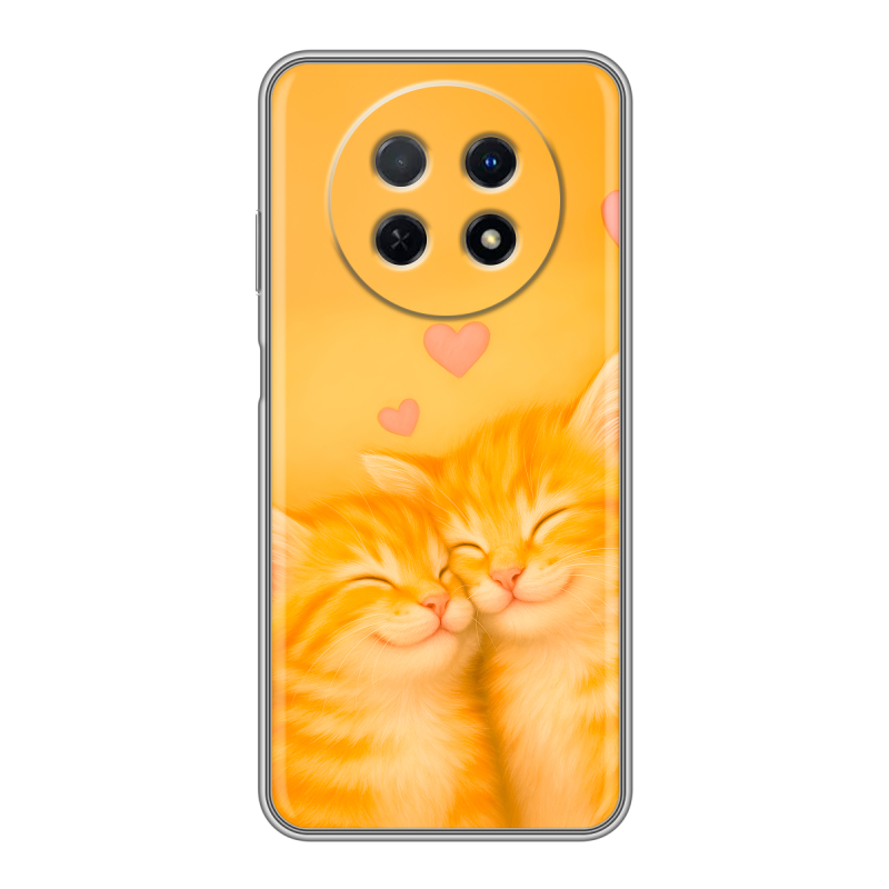 Силиконовый чехол на Huawei Nova Y91 с принтом Милые котята Силиконовый чехол на Huawei Nova Y91 с принтом Милые котята