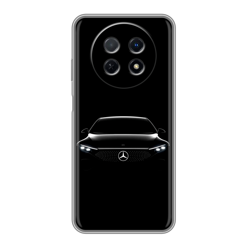 Силиконовый чехол на Huawei Nova Y91 с принтом Mercedes Мерседес Силиконовый чехол на Huawei Nova Y91 с принтом Mercedes Мерседес