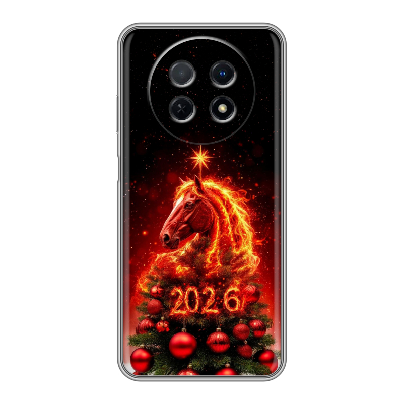 Силиконовый чехол на Huawei Nova Y91 с принтом Новый год Силиконовый чехол на Huawei Nova Y91 с принтом Новый год