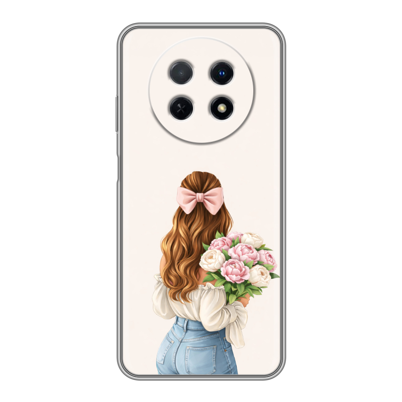 Силиконовый чехол на Huawei Nova Y91 с принтом женский Силиконовый чехол на Huawei Nova Y91 с принтом женский