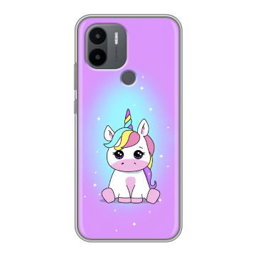 Силиконовый чехол на Xiaomi RedMi A2 Plus с принтом Единорог Силиконовый чехол на Xiaomi RedMi A2 Plus с принтом Единорог