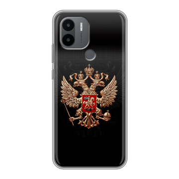 Силиконовый чехол на Xiaomi RedMi A2 Plus с принтом Герб России Силиконовый чехол на Xiaomi RedMi A2 Plus с принтом Герб России