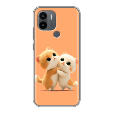 Силиконовый чехол на Xiaomi RedMi A2 Plus с принтом Милые котики Силиконовый чехол на Xiaomi RedMi A2 Plus с принтом Милые котики