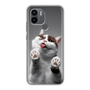 Силиконовый чехол на Xiaomi RedMi A2 Plus с принтом Коты Силиконовый чехол на Xiaomi RedMi A2 Plus с принтом Коты