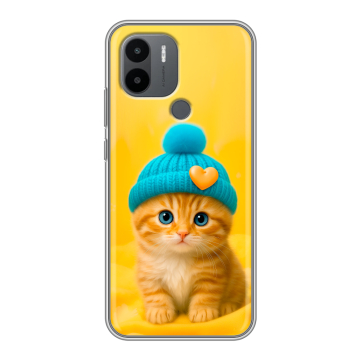 Силиконовый чехол на Xiaomi RedMi A2 Plus с принтом Котенок в шапке