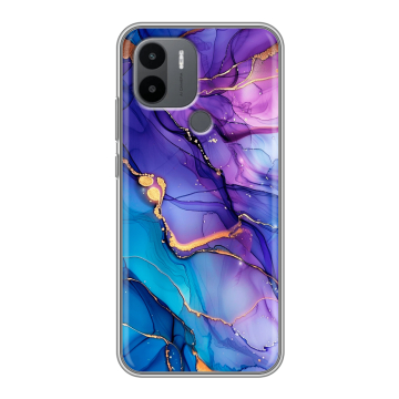 Силиконовый чехол на Xiaomi RedMi A2 Plus с принтом синий мрамор