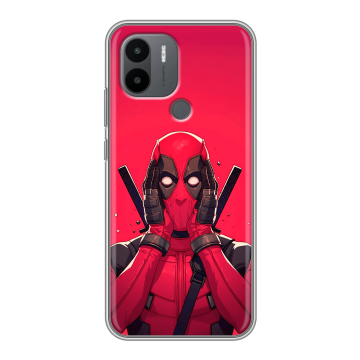 Силиконовый чехол на Xiaomi RedMi A2 Plus с принтом Дедпул Deadpool