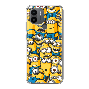 Силиконовый чехол на Xiaomi RedMi A2 Plus с принтом Миньоны Силиконовый чехол на Xiaomi RedMi A2 Plus с принтом Миньоны