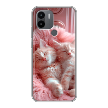 Силиконовый чехол на Xiaomi RedMi A2 Plus с принтом котята котики