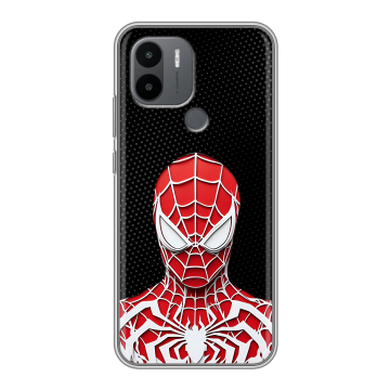 Силиконовый чехол на Xiaomi RedMi A2 Plus с принтом человек паук spiderman