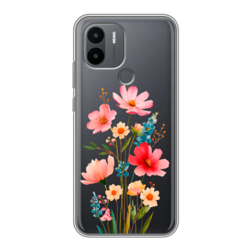 Силиконовый чехол на Xiaomi RedMi A2 Plus с принтом Цветы Силиконовый чехол на Xiaomi RedMi A2 Plus с принтом Цветы