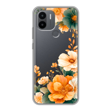 Силиконовый чехол на Xiaomi RedMi A2 Plus с принтом Цветы принт Силиконовый чехол на Xiaomi RedMi A2 Plus с принтом Цветы принт