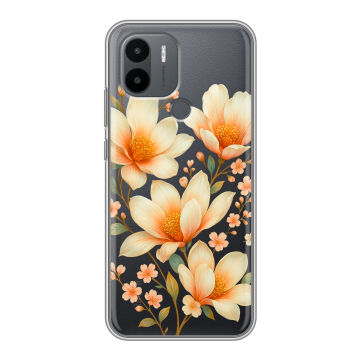 Силиконовый чехол на Xiaomi RedMi A2 Plus с принтом Цветы Силиконовый чехол на Xiaomi RedMi A2 Plus с принтом Цветы