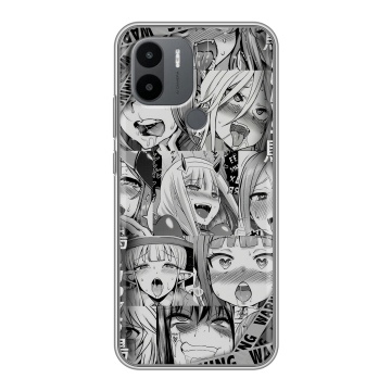 Силиконовый чехол на Xiaomi RedMi A2 Plus с принтом Ahegao Ахегао Аниме Силиконовый чехол на Xiaomi RedMi A2 Plus с принтом Ahegao Ахегао Аниме