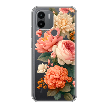 Силиконовый чехол на Xiaomi RedMi A2 Plus с принтом цветы Силиконовый чехол на Xiaomi RedMi A2 Plus с принтом цветы