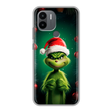 Силиконовый чехол на Xiaomi RedMi A2 Plus с принтом Гринч Новый год Рождество Силиконовый чехол на Xiaomi RedMi A2 Plus с принтом Гринч Новый год Рождество