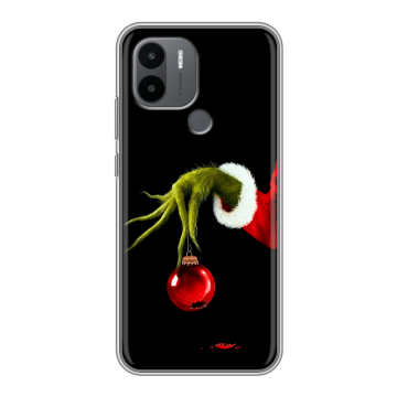 Силиконовый чехол на Xiaomi RedMi A2 Plus с принтом Новый год Гринч Силиконовый чехол на Xiaomi RedMi A2 Plus с принтом Новый год Гринч