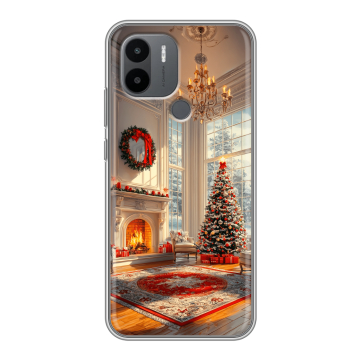 Силиконовый чехол на Xiaomi RedMi A2 Plus с принтом Новый год Силиконовый чехол на Xiaomi RedMi A2 Plus с принтом Новый год