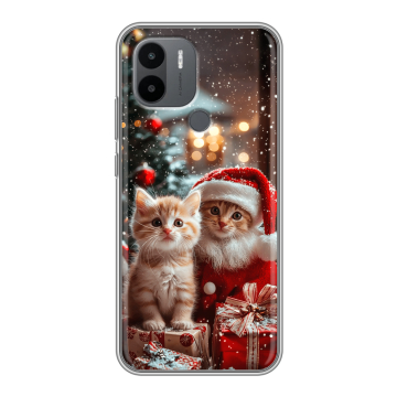 Силиконовый чехол на Xiaomi RedMi A2 Plus с принтом Новый год Силиконовый чехол на Xiaomi RedMi A2 Plus с принтом Новый год