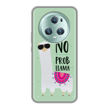 Силиконовый чехол на Huawei Honor Magic 5 Pro с принтом Лама Силиконовый чехол на Huawei Honor Magic 5 Pro с принтом Лама