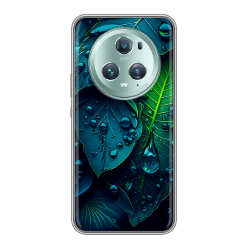 Силиконовый чехол на Huawei Honor Magic 5 Pro с принтом Листья Силиконовый чехол на Huawei Honor Magic 5 Pro с принтом Листья