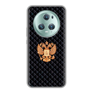 Силиконовый чехол на Huawei Honor Magic 5 Pro с принтом Герб России принт