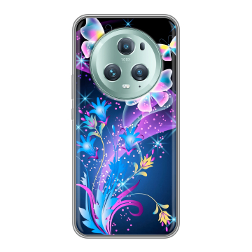 Силиконовый чехол на Huawei Honor Magic 5 Pro с принтом Бабочки Силиконовый чехол на Huawei Honor Magic 5 Pro с принтом Бабочки