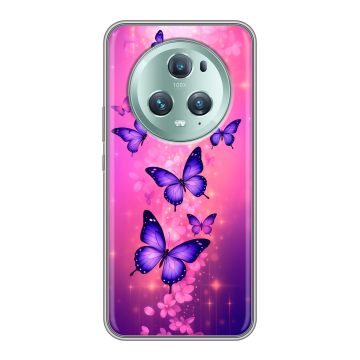 Силиконовый чехол на Huawei Honor Magic 5 Pro с принтом Бабочки Силиконовый чехол на Huawei Honor Magic 5 Pro с принтом Бабочки