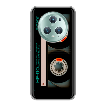 Силиконовый чехол на Huawei Honor Magic 5 Pro с принтом Кассета