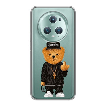 Силиконовый чехол на Huawei Honor Magic 5 Pro с принтом Мишка Силиконовый чехол на Huawei Honor Magic 5 Pro с принтом Мишка