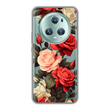 Силиконовый чехол на Huawei Honor Magic 5 Pro с принтом Розы Силиконовый чехол на Huawei Honor Magic 5 Pro с принтом Розы