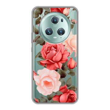 Силиконовый чехол на Huawei Honor Magic 5 Pro с принтом Розы Силиконовый чехол на Huawei Honor Magic 5 Pro с принтом Розы