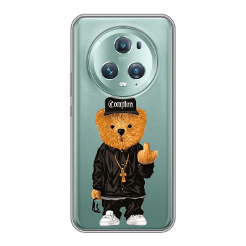 Силиконовый чехол на Huawei Honor Magic 5 Pro с принтом Плюшевый медведь Силиконовый чехол на Huawei Honor Magic 5 Pro с принтом Плюшевый медведь