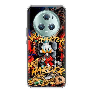 Силиконовый чехол на Huawei Honor Magic 5 Pro с принтом Дональд Дак Деньги