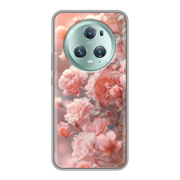 Силиконовый чехол на Huawei Honor Magic 5 Pro с принтом Розовые розы Силиконовый чехол на Huawei Honor Magic 5 Pro с принтом Розовые розы