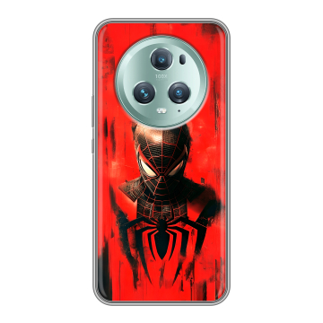 Силиконовый чехол на Huawei Honor Magic 5 Pro с принтом человек паук spiderman Силиконовый чехол на Huawei Honor Magic 5 Pro с принтом человек паук spiderman