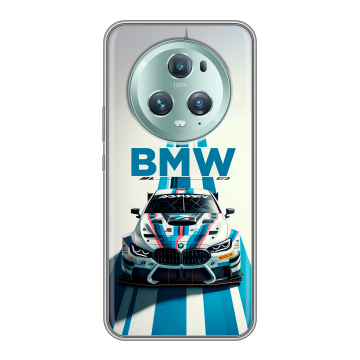 Силиконовый чехол на Huawei Honor Magic 5 Pro с принтом БМВ BMW Силиконовый чехол на Huawei Honor Magic 5 Pro с принтом БМВ BMW