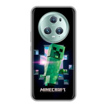 Силиконовый чехол на Huawei Honor Magic 5 Pro с принтом Майнкрафт Minecraft Силиконовый чехол на Huawei Honor Magic 5 Pro с принтом Майнкрафт Minecraft